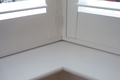 Close Up Of Shutters Fitted to Angled Bay Window