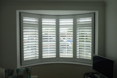 Living Room Round Bay Window with Shutters Fitted