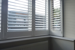 Plantation Shutters Fitted to Square Bay Window