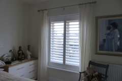 Wooden Window Shutters Fitted in Bedroom