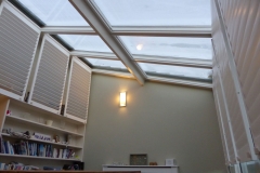 Open Shutter Panels on Conservatory Roof
