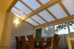 Internal Plantation Shutters Fitted To Conservatory Roof
