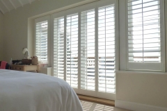French door with window shutters fitted