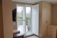 Open door shutter on bedroom patio door