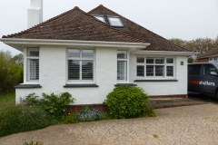 Bunglow with Plantation Shutters Fitted to All Windows