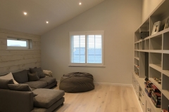 Full Height White Shutters Fitted in Lounge