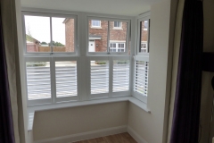 Half Height Shutters in Square Bay Window