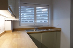 Window Shutters Fitted Over Kitchen Sink