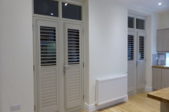 Colour Matched Grey Shutters Fitted to Kitchen Doors Kitchen Doors