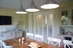 Shutters Fitted as a Room Divider Between Kitchen and Living Room