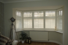 Large Angled Bay Window in Lounge with Shutters Fitted