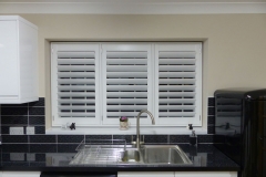 Three Panel TPost Shutter Fitted in Kitchen