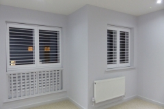 Pair of Wooden TPost Shutters with Hidden Tilt