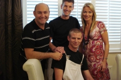 Sam and Richard and the ITV 6min crew from the Huddersfield show