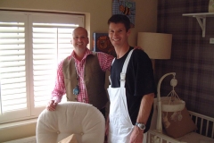 Sam Dunster and Richard Randalon ITV 60min makeover fitting shutters