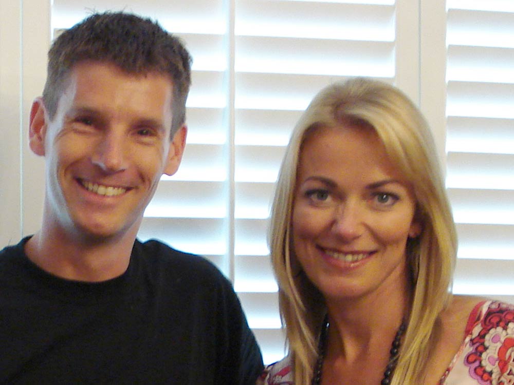 Sam Dunster and Terri Dwyer on a ITV 60min makeover show.