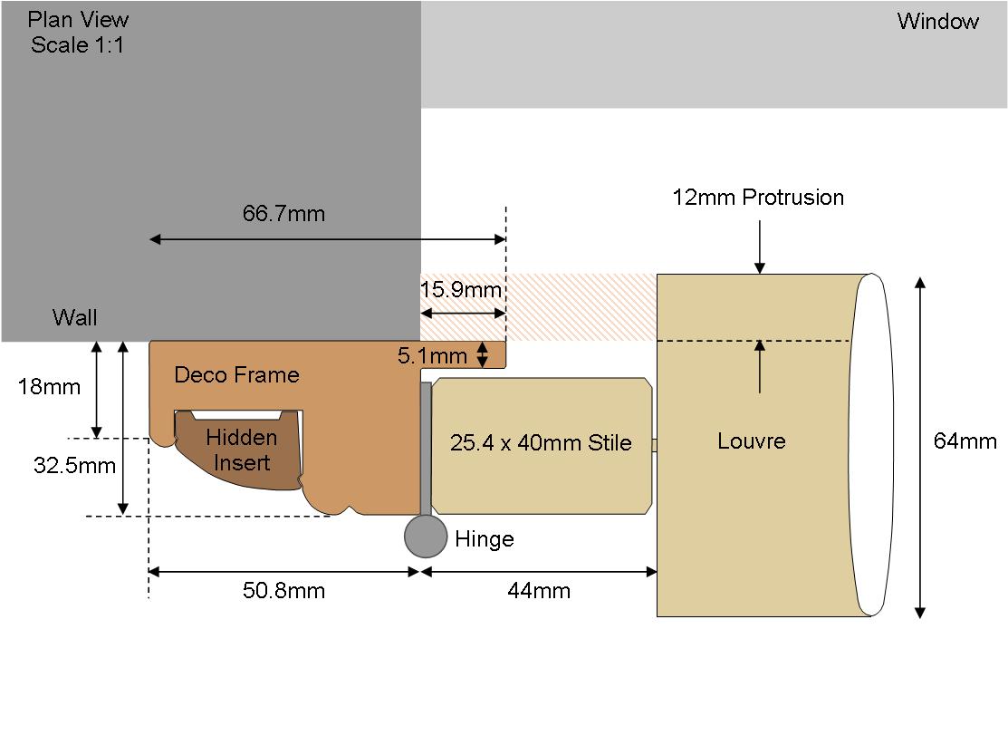 Technical drawing Deco 64 Louvre Technical drawing Deco 64 Louvre