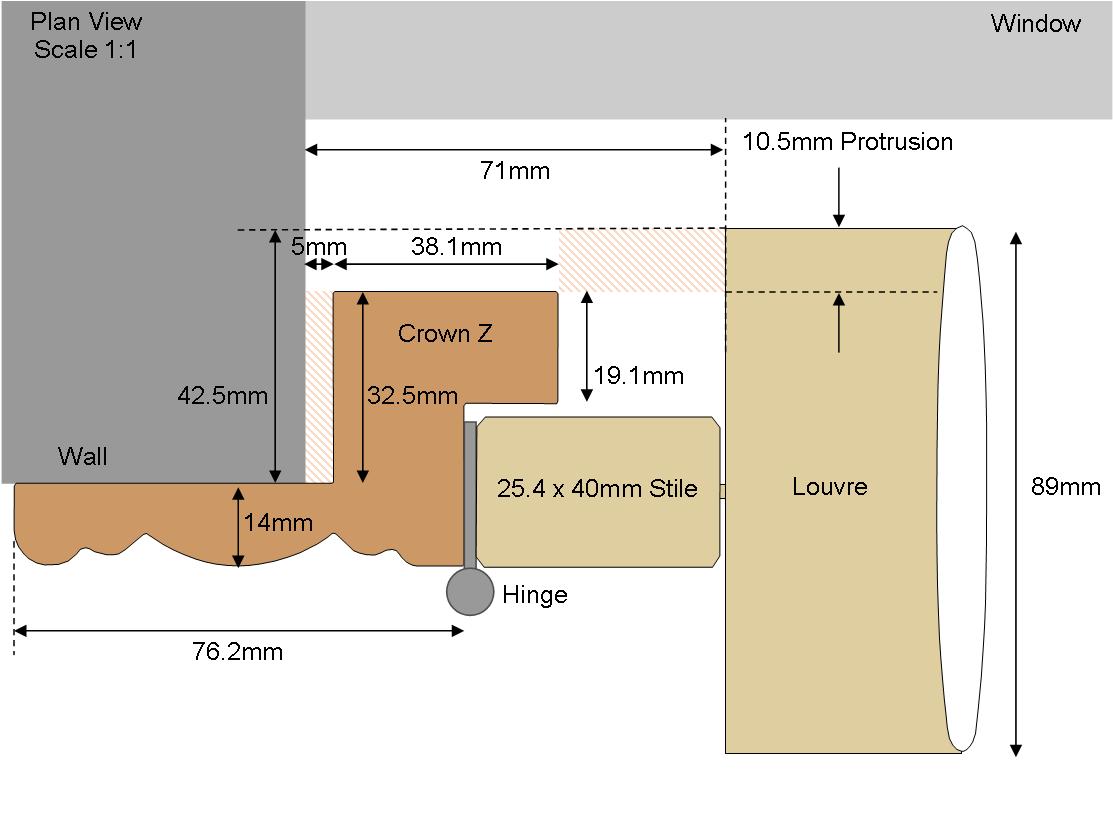 Technical drawing Crown 89 Louvre