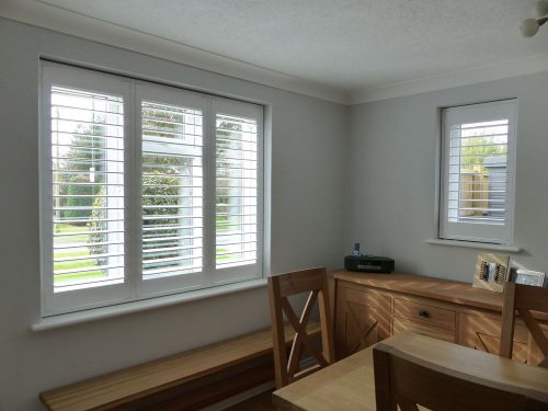 Full Height Plantation Shutters in Dining Room