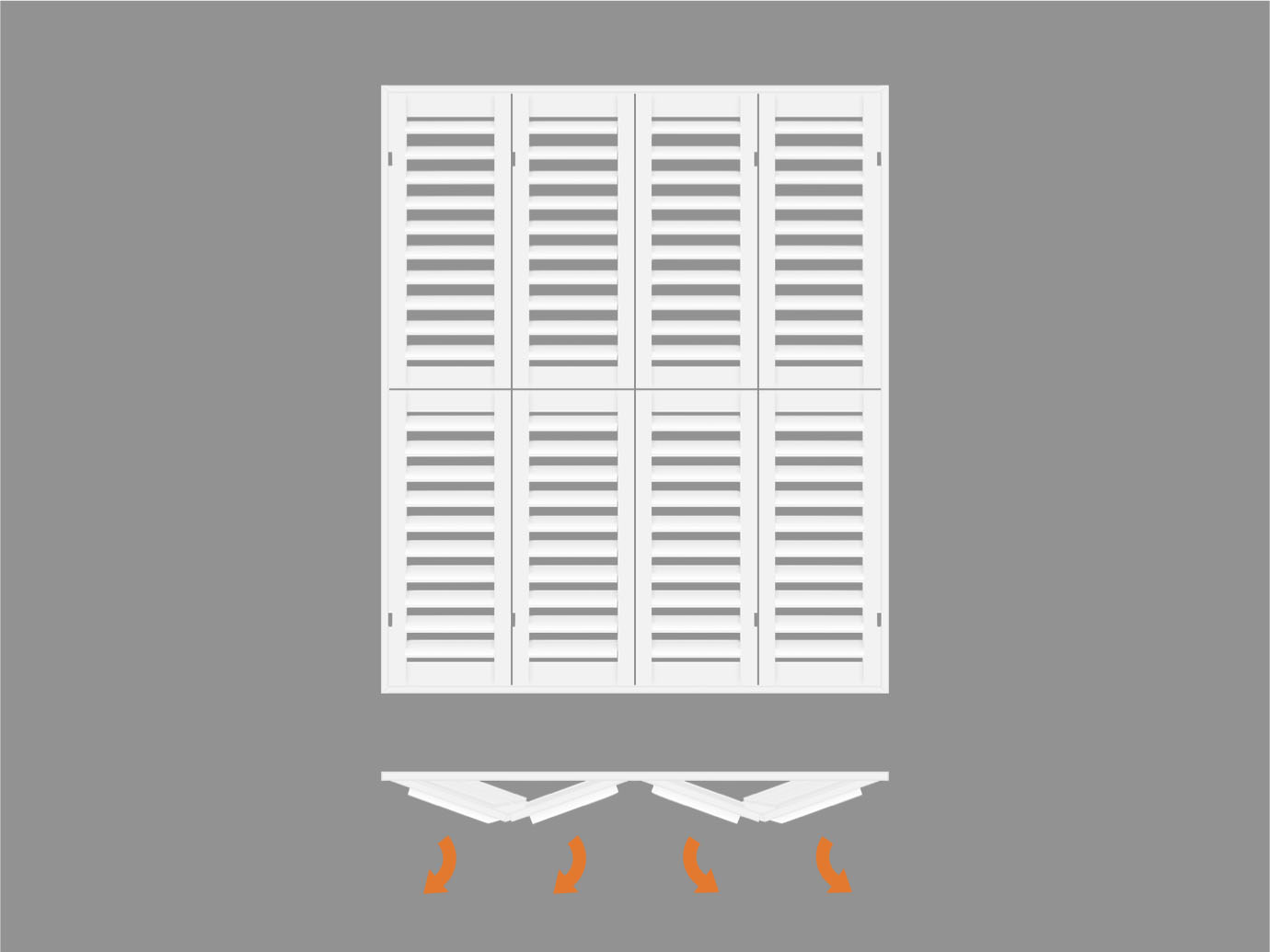 Shutter Side Magnets with Butt Stile